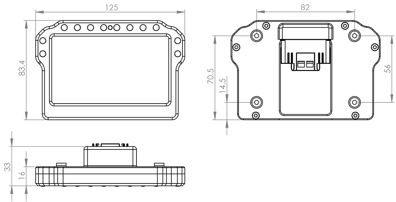 SDM-330 DIMENSIONS