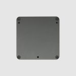 PLEX PCA-2000plus back view showing flat surface with three mounting threads for easy installation.
